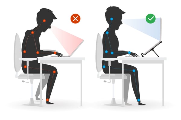 Escolher os acessórios ergonômicos é fundamental para garantir uma boa postura